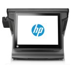 Ordenador TPV HP rp 7800 con procesador i5-2400S, pantalla táctil de 15 pulgadas, resolución 1024 x 768 pixeles en color negro. SKU: C2R98EA