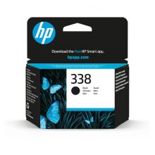 Cartucho de tinta original HP modelo 338 en color negro, SKU C8765EE#BA3, ideal para impresiones de calidad.