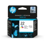 Cartucho de tinta HP 22 Tri-color original que ofrece una calidad de impresión superior. SKU: C9352AE#UUQ