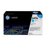 HP Cartucho de tóner original LaserJet 645A en color cian, modelo C9731A, ideal para impresiones de alta calidad.