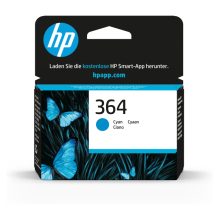 Cartucho de tinta original HP 364 cian, ideal para impresiones de alta calidad y larga duración. SKU CB318EE#BA3