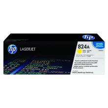 HP Cartucho de tóner original LaserJet 824A en color amarillo, SKU CB382A. Ideal para impresoras de alta resolución.