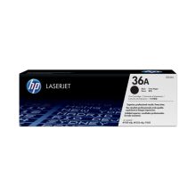 HP Cartucho de tóner original negro LaserJet 36A para impresión precisa y duradera. SKU: CB436A.