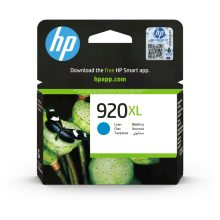 HP Cartucho de tinta original 920XL cian de alta capacidad. SKU: CD972AE#BGY. Ideal para impresiones de alta calidad y durabilidad.