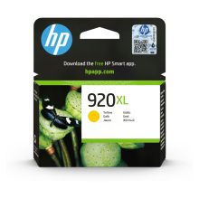 Imagen del cartucho de tinta HP 920XL amarillo de alta capacidad modelo CD974AE#BGY, ideal para impresiones de alta calidad y rendimiento.