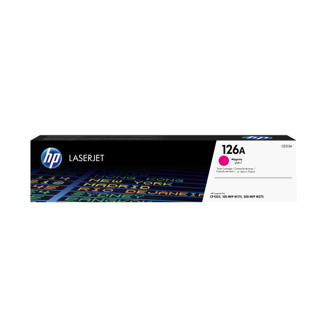 HP Cartucho de tóner LaserJet 126A magenta original HP Cartucho de tóner original LaserJet 126A color magenta, SKU CE313A. Ideal para impresiones nítidas y de alta calidad.