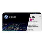 HP Cartucho de tóner magenta original LaserJet modelo 651A con SKU CE343A. Ideal para impresiones nítidas y de calidad.