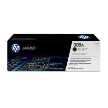 HP Cartucho de tóner original LaserJet 305A en color negro, SKU CE410A, ideal para impresiones de alta calidad y rendimiento óptimo