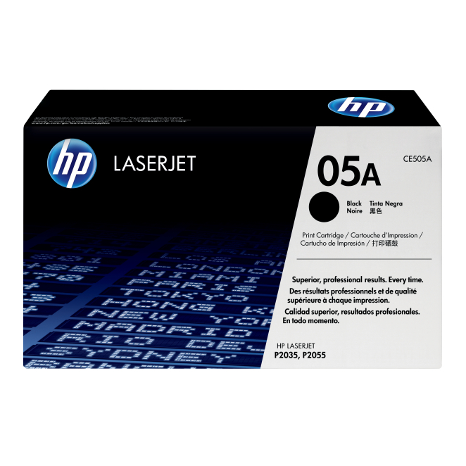HP cartucho de tóner negro original LaserJet 05A HP cartucho de tóner original LaserJet 05A negro, SKU CE505A, ideal para impresoras HP LaserJet, alta calidad de impresión