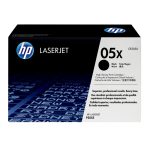 HP Cartucho de Tóner Original LaserJet 05X de alta capacidad en color negro, SKU CE505X