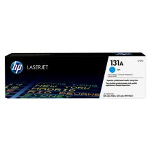 Cartucho de tóner original HP LaserJet 131A en color cian, ideal para impresiones de alta calidad, SKU CF211A