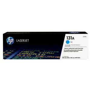 Cartucho de tóner original HP LaserJet 131A en color cian, ideal para impresiones de alta calidad, SKU CF211A