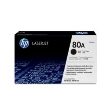 Cartucho de tóner original HP LaserJet 80A en color negro, perfecto para impresiones de alta calidad. SKU: CF280A