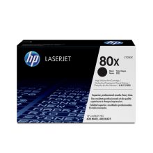 Cartucho de tóner original HP LaserJet 80X de alta capacidad en color negro, SKU CF280X