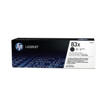 Imagen del cartucho de tóner original HP LaserJet 83X de alta capacidad en color negro, SKU CF283X