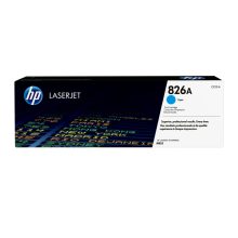 Cartucho de tóner HP original LaserJet 826A en color cian, SKU CF311A, ideal para impresiones de alta calidad