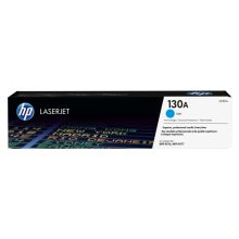 HP cartucho de tóner original LaserJet 130A en color cian, ideal para impresiones de alta calidad. SKU: CF351A