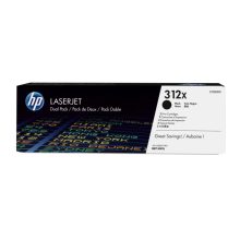 Pack de ahorro de 2 cartuchos de tóner HP LaserJet 312X original en color negro de alta capacidad, SKU CF380XD
