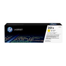 HP Cartucho de tóner original LaserJet 201X amarillo de alta capacidad, SKU CF402X. Ideal para impresiones de alta calidad y volumen.