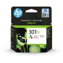 HP Cartucho de tinta original 301XL Tri-color de alta capacidad, modelo CH564EE#BA3