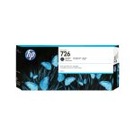 Cartucho de tinta negra mate HP DesignJet 726 con capacidad de 300 ml, SKU CH575A