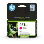 Cartucho de tinta HP original modelo 951XL, alta capacidad, color magenta. SKU: CN047AE#BGY