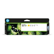 Cartucho de tinta HP 971XL de alta capacidad en color amarillo, ideal para una impresión duradera y de alta calidad. SKU: CN628AE