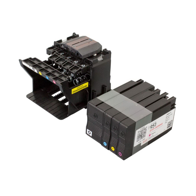 HP Cabeza de impresora Inyección de tinta alta precisión Vista frontal de la HP CR324A cabeza de impresora de inyección de tinta, ideal para impresiones precisas y de alta calidad, SKU CR324A