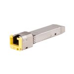 Transceptor óptico HPE Aruba Networking 1G SFP RJ45 con alcance de hasta 100 metros Cat5e, SKU J8177E