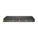 Conmutador HPE Aruba 6100 con 48 puertos Gigabit Ethernet y PoE, potencia de 370W, SKU: JL675A#ABB