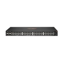 Imagen del switch HPE Aruba 6100 48G con 4SFP+ gestionado L3 Gigabit Ethernet, modelo en color negro con SKU JL676A#ABB