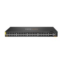 Switch HPE Aruba Networking CX 6200F con 48 puertos Gigabit Ethernet, soporte PoE de 370W, 4 puertos SFP+ y gestión L3. SKU: JL727B#ABB