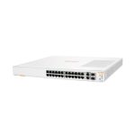 HPE Aruba Networking Switch modelo Instant On 1960 con 24 puertos Gigabit Ethernet (10/100/1000), 2 puertos GT y 2 puertos SFP+, gestión L2+, color blanco SKU: JL806A#ABB