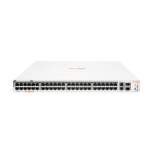 Switch gestionado HPE Aruba Networking Instant On 1960 48G con 40 puertos Class4 PoE y 8 puertos Class6 PoE, 2 puertos GT y 2 SFP+, 600W, SKU JL809A#ABB