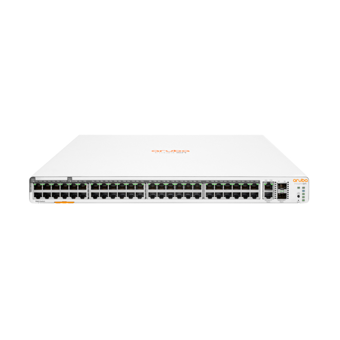 HPE Aruba Switch Instant On 1960 48G con 8 puertos Class6 PoE Switch gestionado HPE Aruba Networking Instant On 1960 48G con 40 puertos Class4 PoE y 8 puertos Class6 PoE, 2 puertos GT y 2 SFP+, 600W, SKU JL809A#ABB