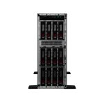 Servidor HPE ProLiant ML350 Gen11 con procesador de 16 núcleos a 2.0GHz, 2 módulos de 32GB de memoria RAM, 8 bahías SFF, 2 SSD de 480GB y 2 fuentes de alimentación de 1000W. SKU: P81776-425