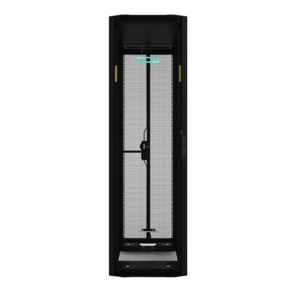 Rack HPE de 42U, dimensiones 600mmx1075mm, modelo G2 con paneles laterales y baying, SKU P9K07A
