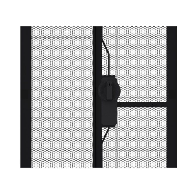 HPE 42U 600mmx1200mm G2 Kitted Advanced Pallet Rack with Side Panels and Baying 4 Estructura interna del HPE 42U 600mmx1200mm G2 Kitted Advanced Pallet Rack con equipo instalado