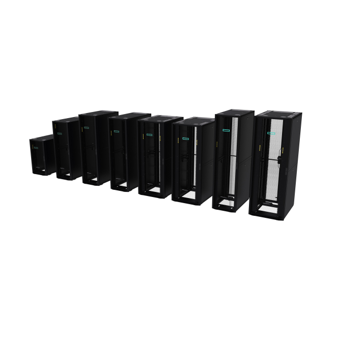 HPE Rack 42U con paneles laterales y baying HPE 42U 600mm x 1200mm G2 Kitted Advanced Shock Rack con paneles laterales y baying, SKU P9K10A