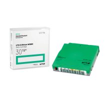 HPE LTO-8 Ultrium Data Cartridge de 30TB WORM, SKU Q2078W. Ideal para almacenamiento seguro y eficiente de datos.