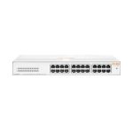 Imagen del switch HPE Aruba Networking Instant On 1430 24G no administrado L2 Gigabit Ethernet (10/100/1000) en color blanco, SKU R8R49A#ABB
