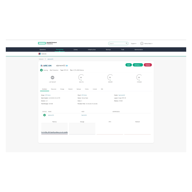 HPE Morpheus Software de Gestión de VM con Licencia de 3 Años HPE Morpheus VM Essentials Software per Socket con Licencia E-LTU de 3 años, SKU S5Q82AAE. Gestión de servidores eficiente.