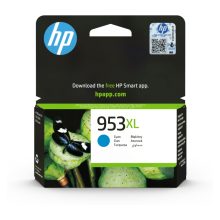 Cartucho de tinta HP Original 953XL cian de alto rendimiento, SKU F6U16AE para obtener impresiones nítidas y vibrantes