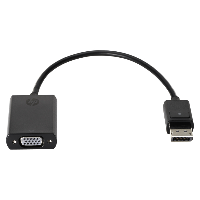 HP Adaptador DisplayPort a VGA con alta compatibilidad Adaptador HP de DisplayPort a VGA, modelo F7W97AA, para conectar dispositivos de video.