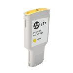 Cartucho de tinta HP DesignJet 727 amarillo de 300 ml, ideal para impresiones de alta calidad. SKU: F9J78A