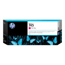 Cartucho de tinta HP DesignJet 745 magenta de 300 ml, SKU F9K01A, ideal para impresiones de alta calidad y durabilidad.