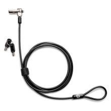 Imagen del candado con cable HP Nano con llave, ideal para asegurar portátiles y ultraligeros, SKU 1AJ39AA