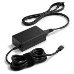 Adaptador de CA USB-C HP LC de 65 W para portátiles, modelo 1P3K6AA#ABB, ideal para cargar dispositivos de manera eficiente.