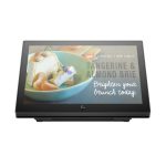 Monitor HP Engage One de 10,1 pulgadas con alta resolución y diseño elegante. SKU 1XD80AA.