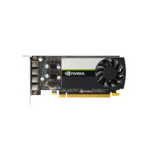 Imagen de la tarjeta gráfica HP NVIDIA Quadro T1000 con 4 GB de memoria y cuatro mini DisplayPorts, SKU 20X22AA